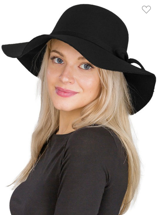 Black fashion hat