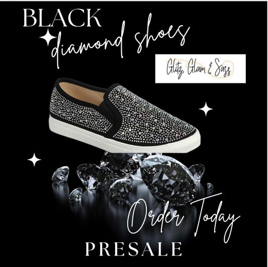 Black Silver Diamond shoes